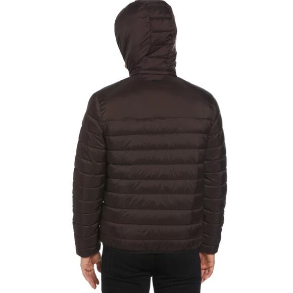 Perry Ellis Mens Lightweight Hooded Puffer Jacket - Mens XXL - Mole - NWT - Picture 3 of 7